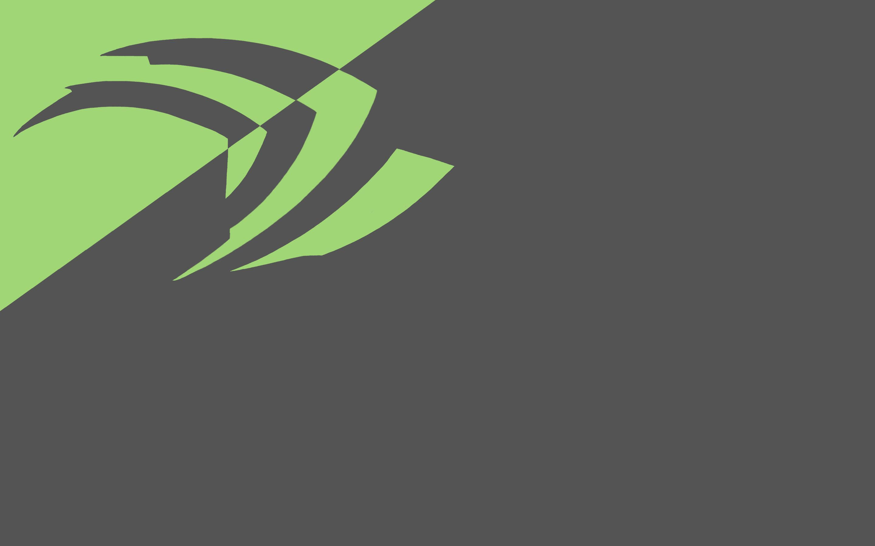 Nvidia, green, grey, 2K Desktop Wallpaper