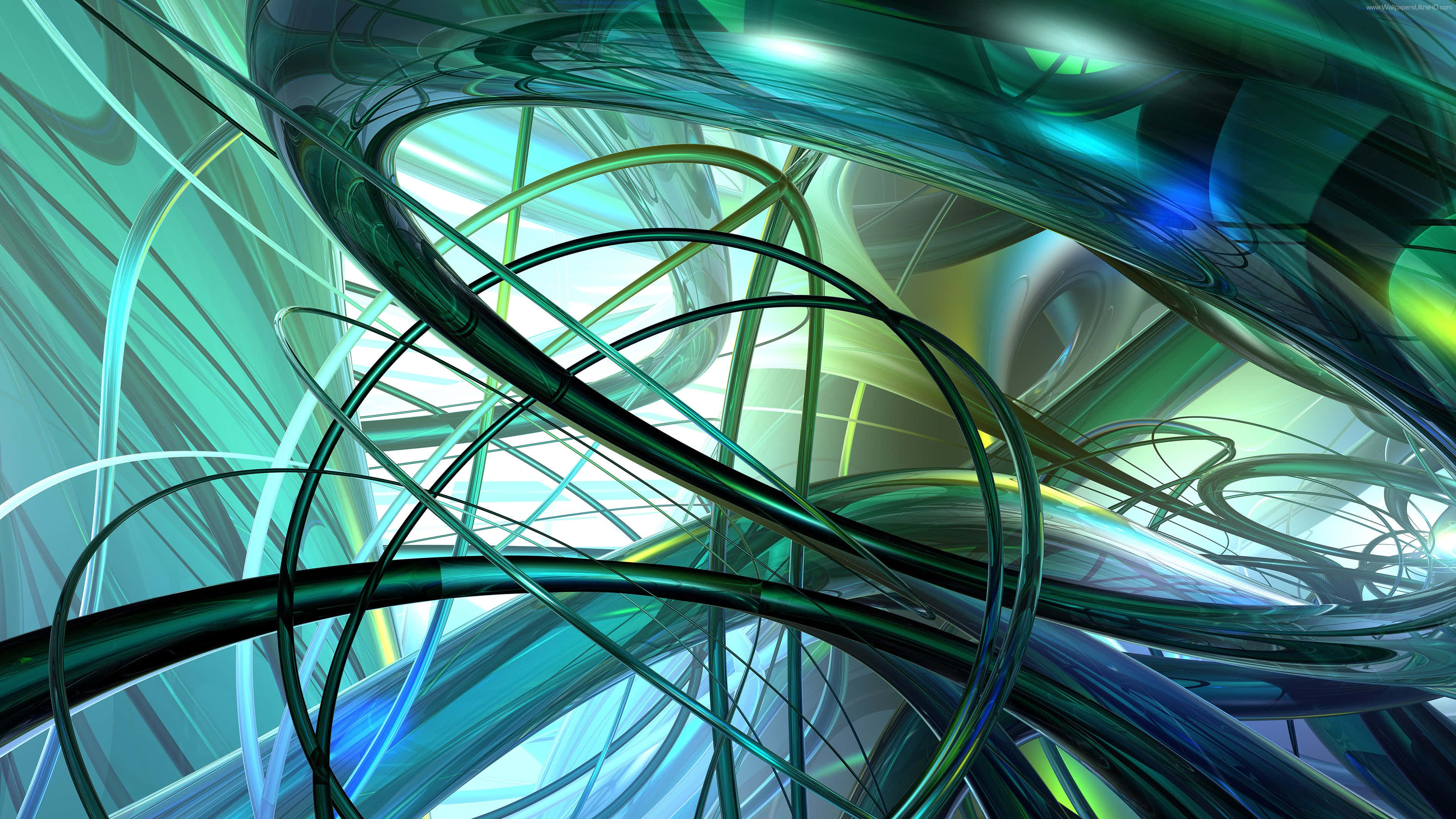 Nvidia, 4K UHD, glowing teal, 4K Desktop Wallpaper