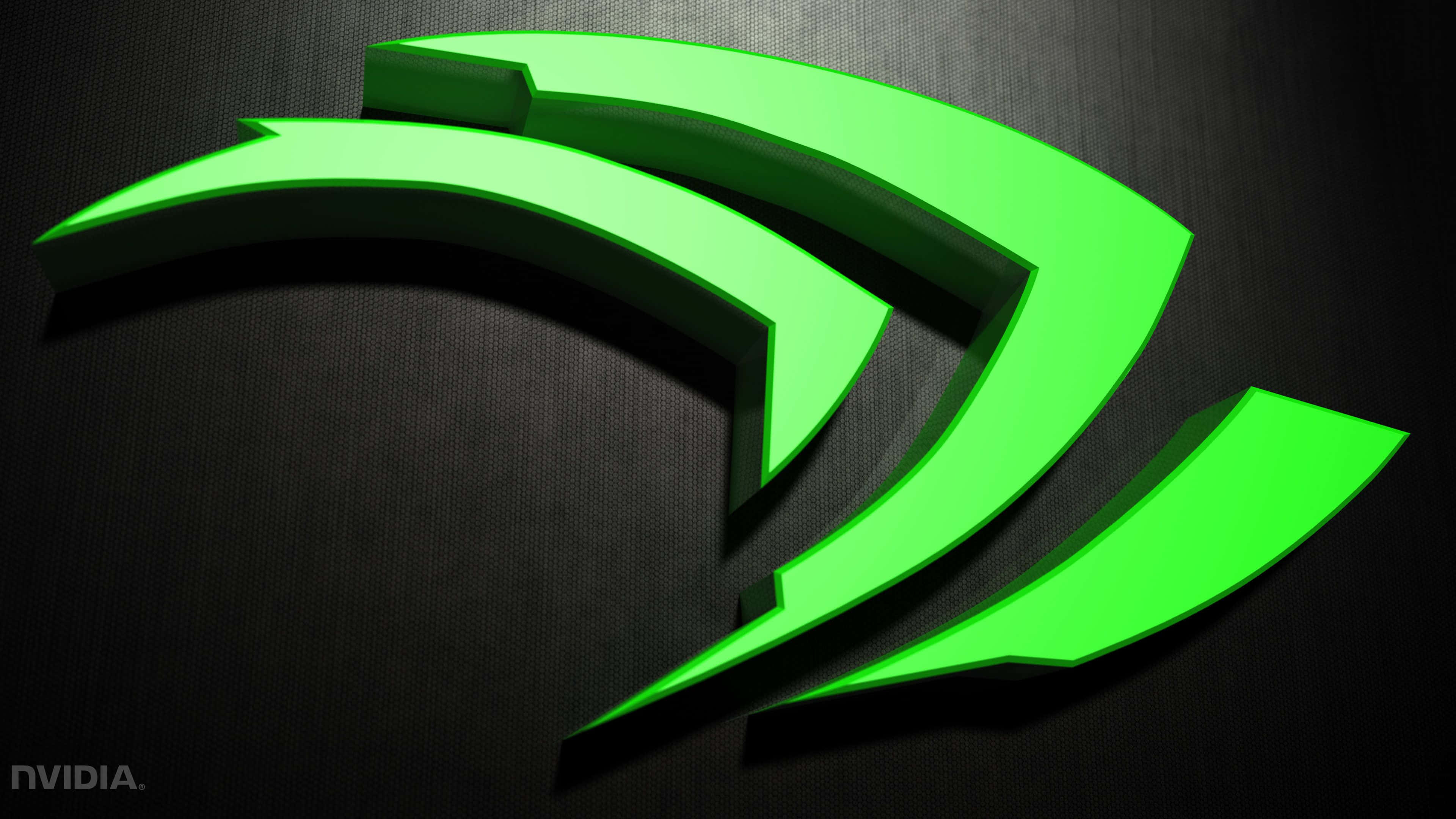 NVIDIA, green illumination, neon green, 4K Desktop Wallpaper