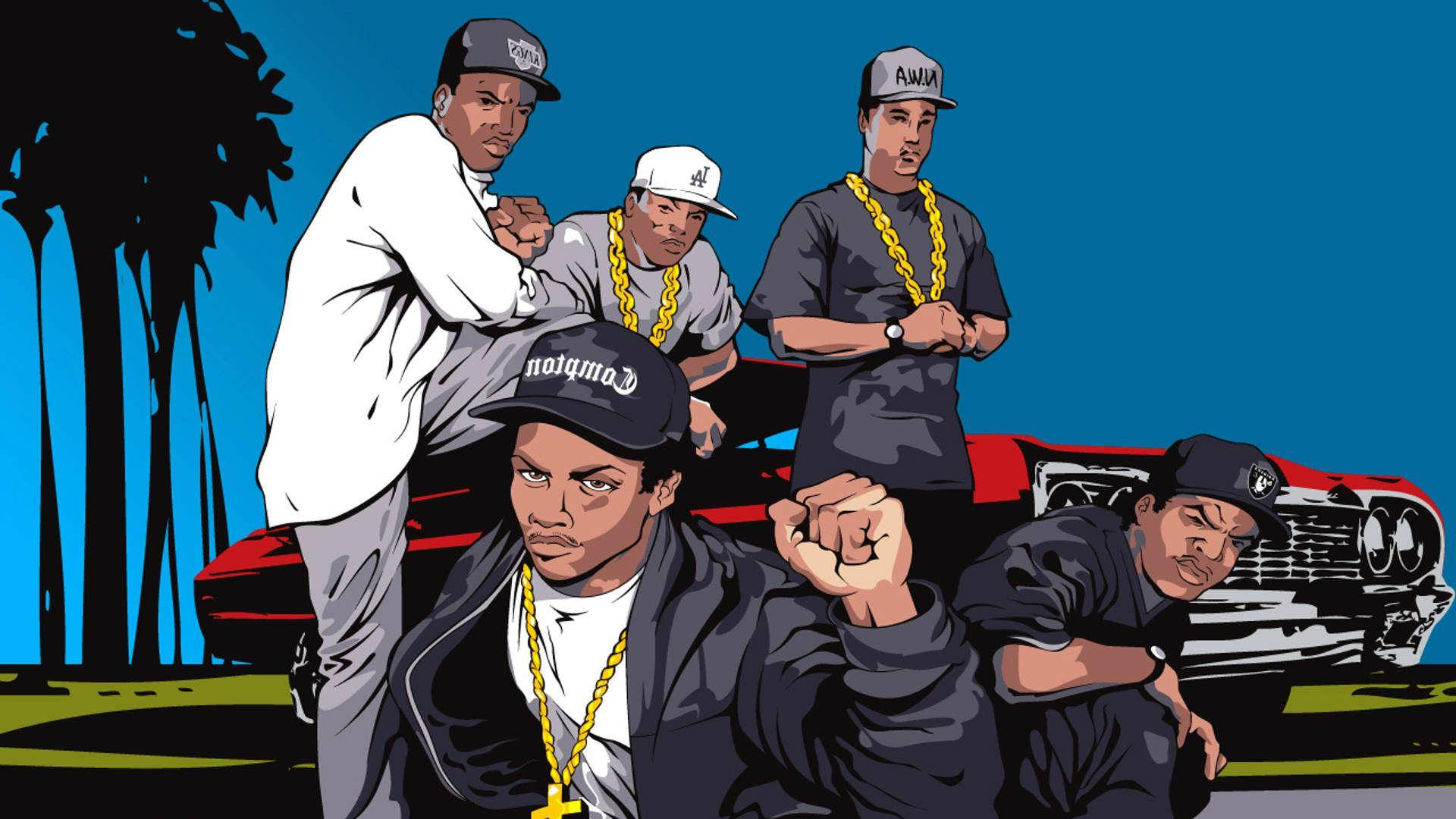 N.W.A., 90s, hip-hop, Full HD Desktop Wallpaper
