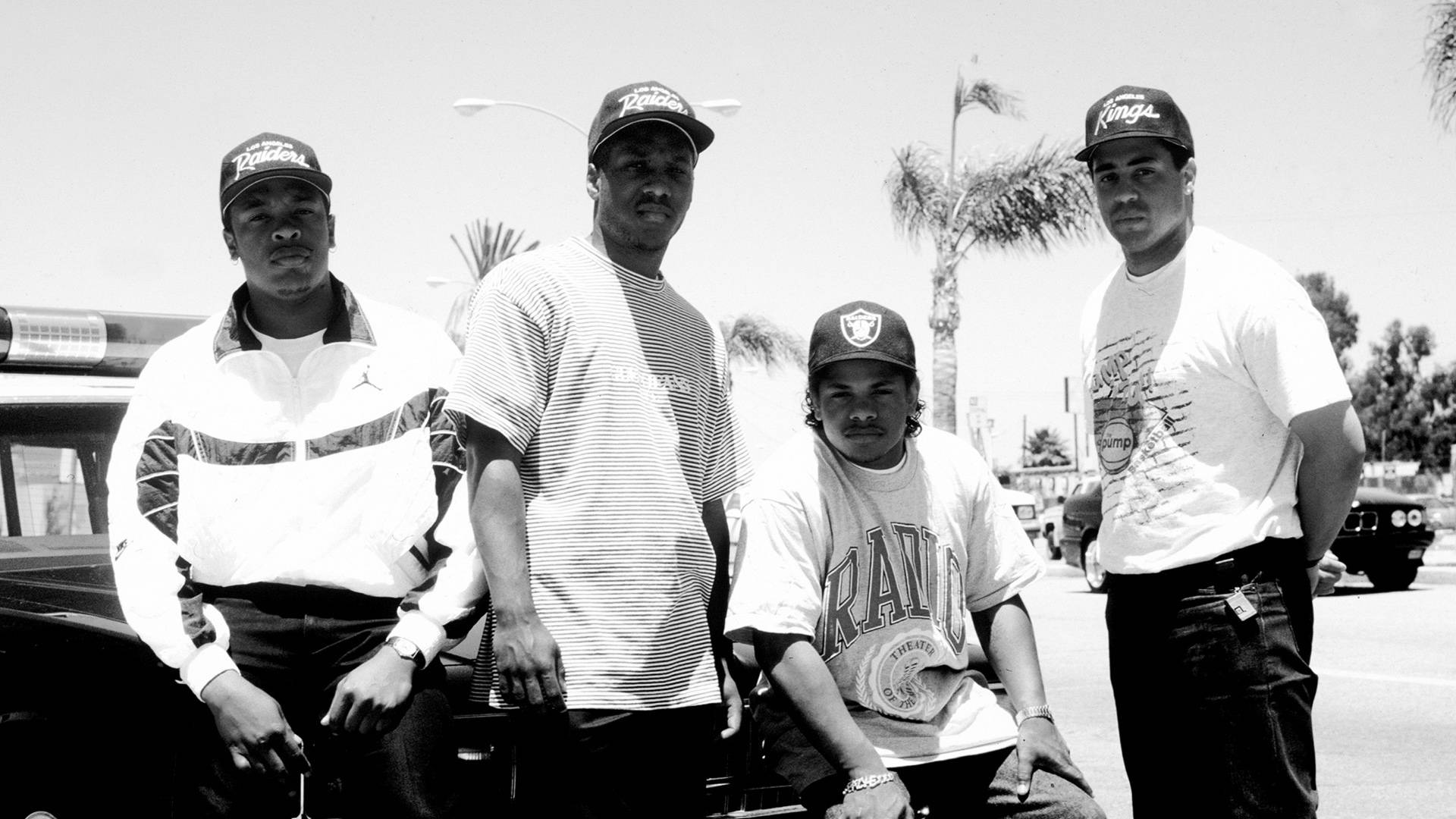 N.W.A., gangsta rappers, car, Full HD Desktop Wallpaper
