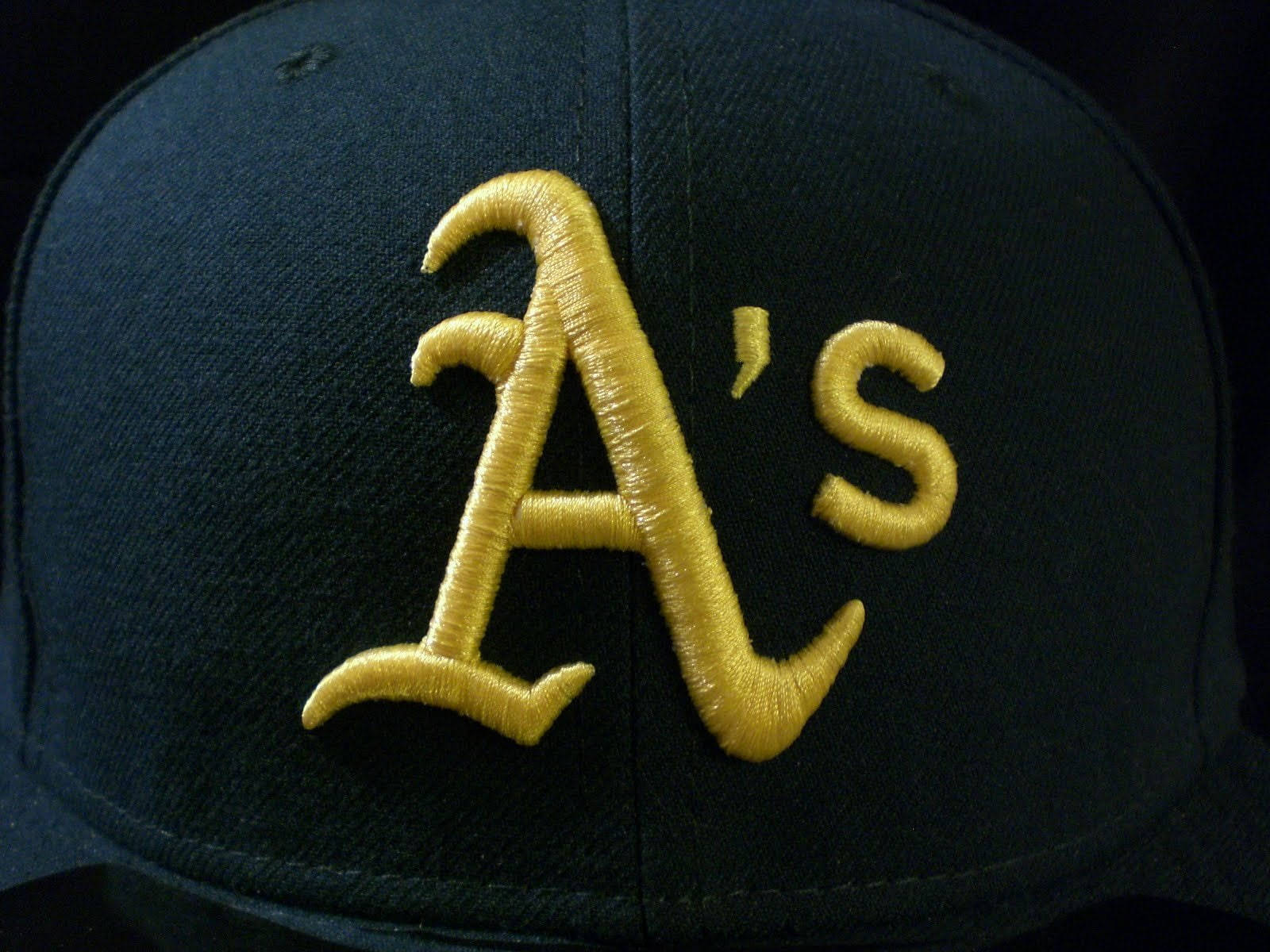 Oakland Athletics, green cap, black baseball cap, HD Desktop Wallpaper