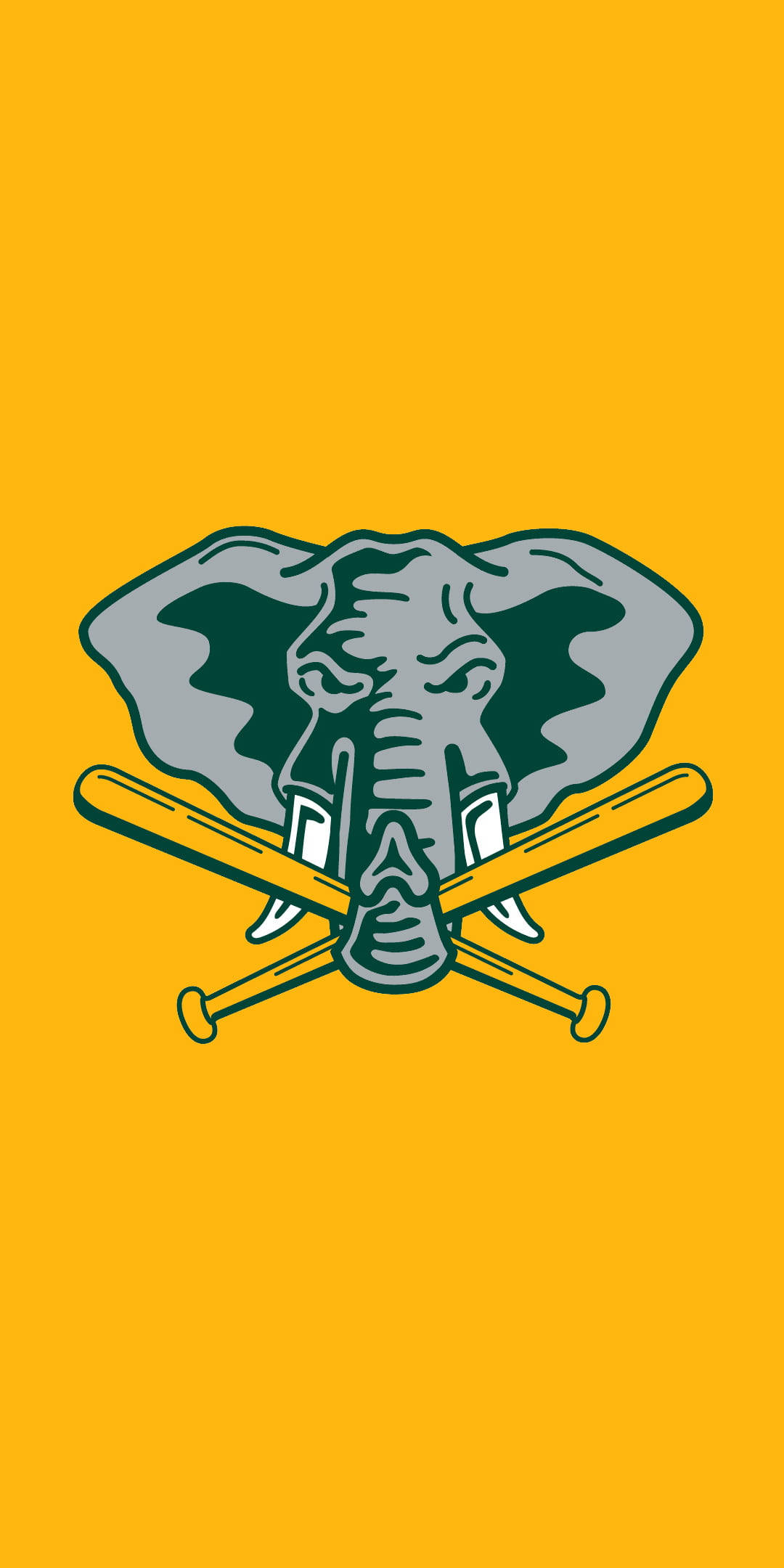 Oakland Athletics, angry elephant, gray elephant head, Full HD Phone Wallpaper