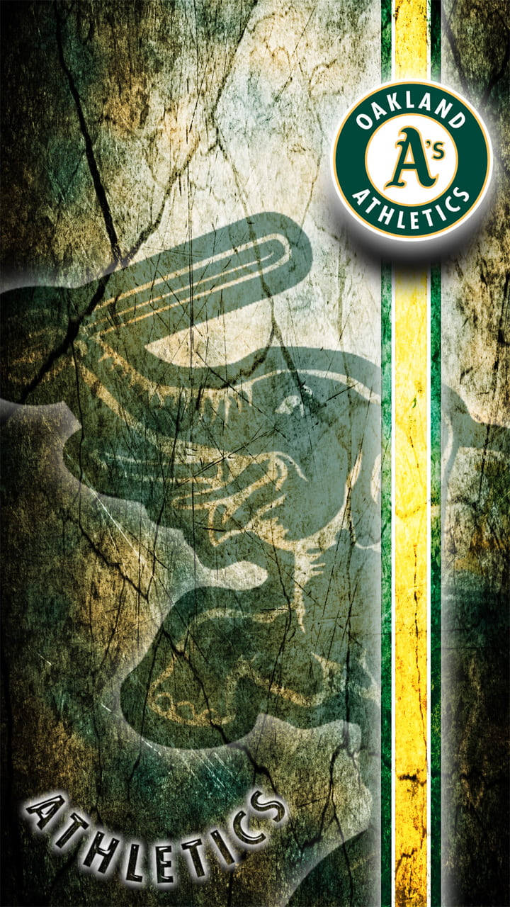 Oakland Athletics, green, yellow, HD Phone Wallpaper