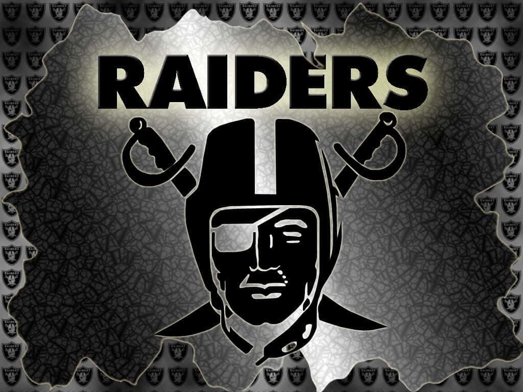 Oakland Raiders, black and silver, Raiders logo, SD Desktop Wallpaper