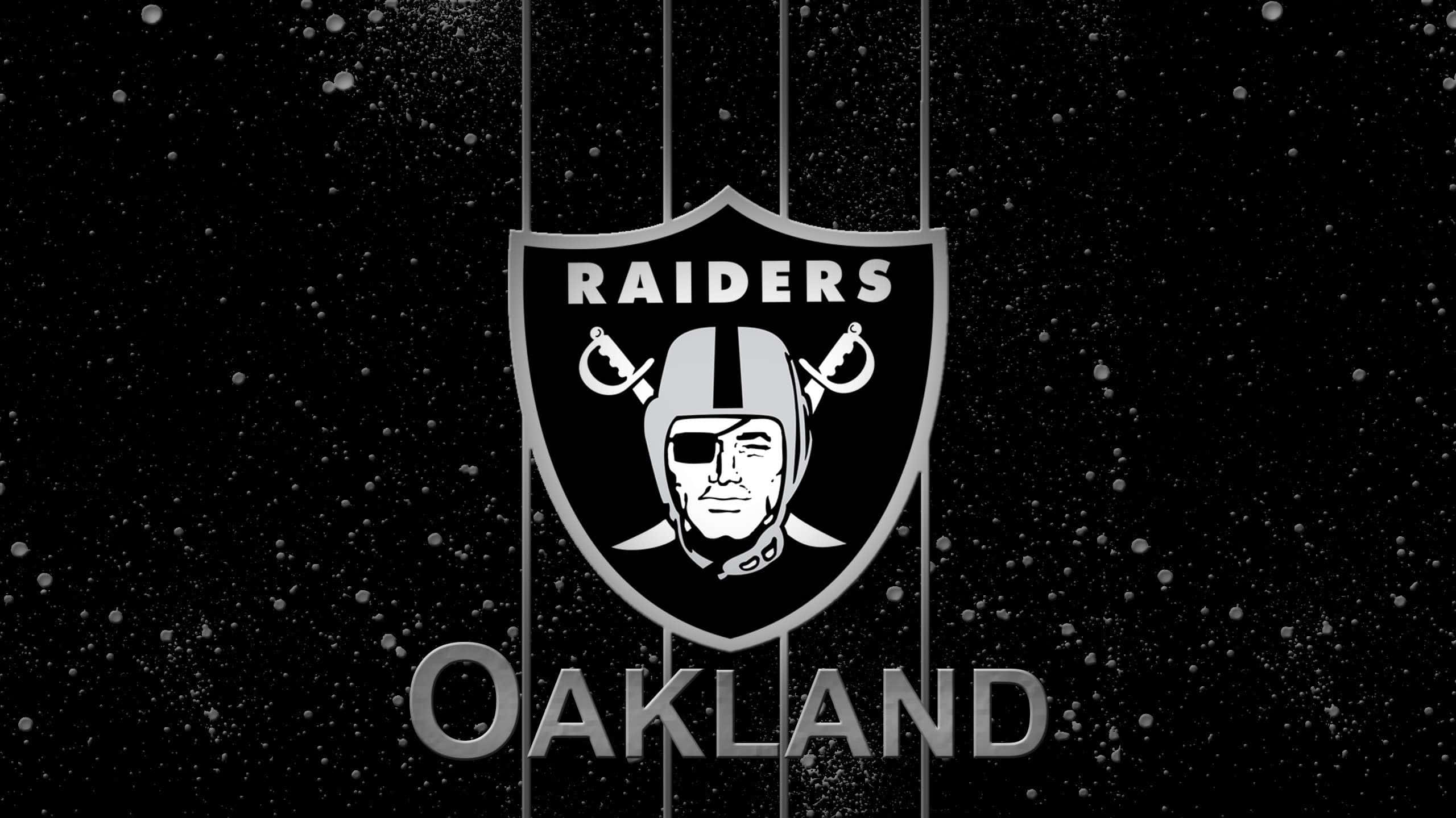 Oakland Raiders, silver, black, 2K Desktop Wallpaper