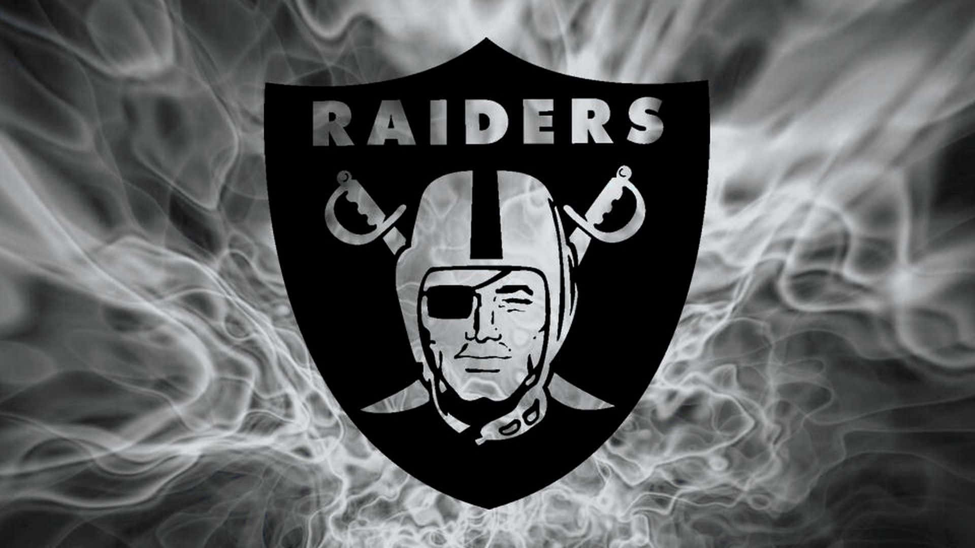 Oakland Raiders, crossed swords, helmet, Full HD Desktop Wallpaper
