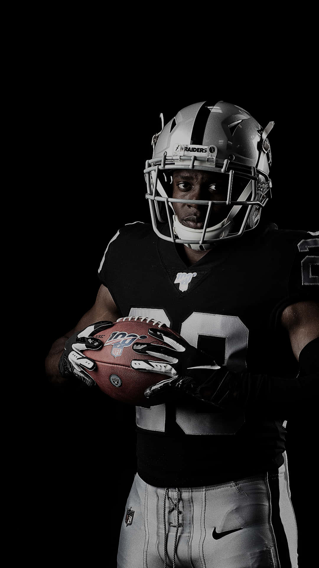 Oakland Raiders, Raiders uniform, football player, Full HD Phone Wallpaper