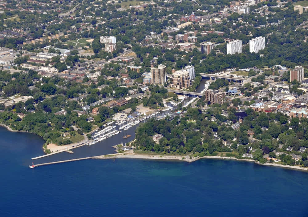 Oakville, lakefront, sunrise, SD Desktop Wallpaper