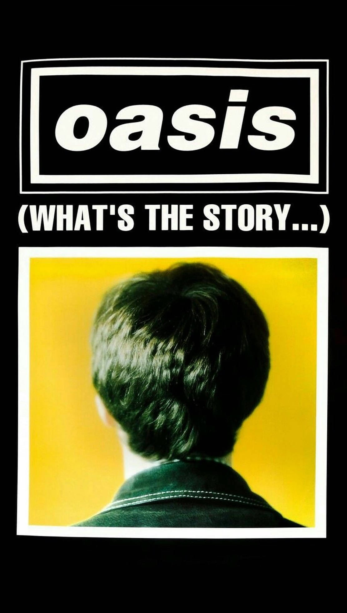Oasis, black logo, dark hair, Full HD Phone Wallpaper