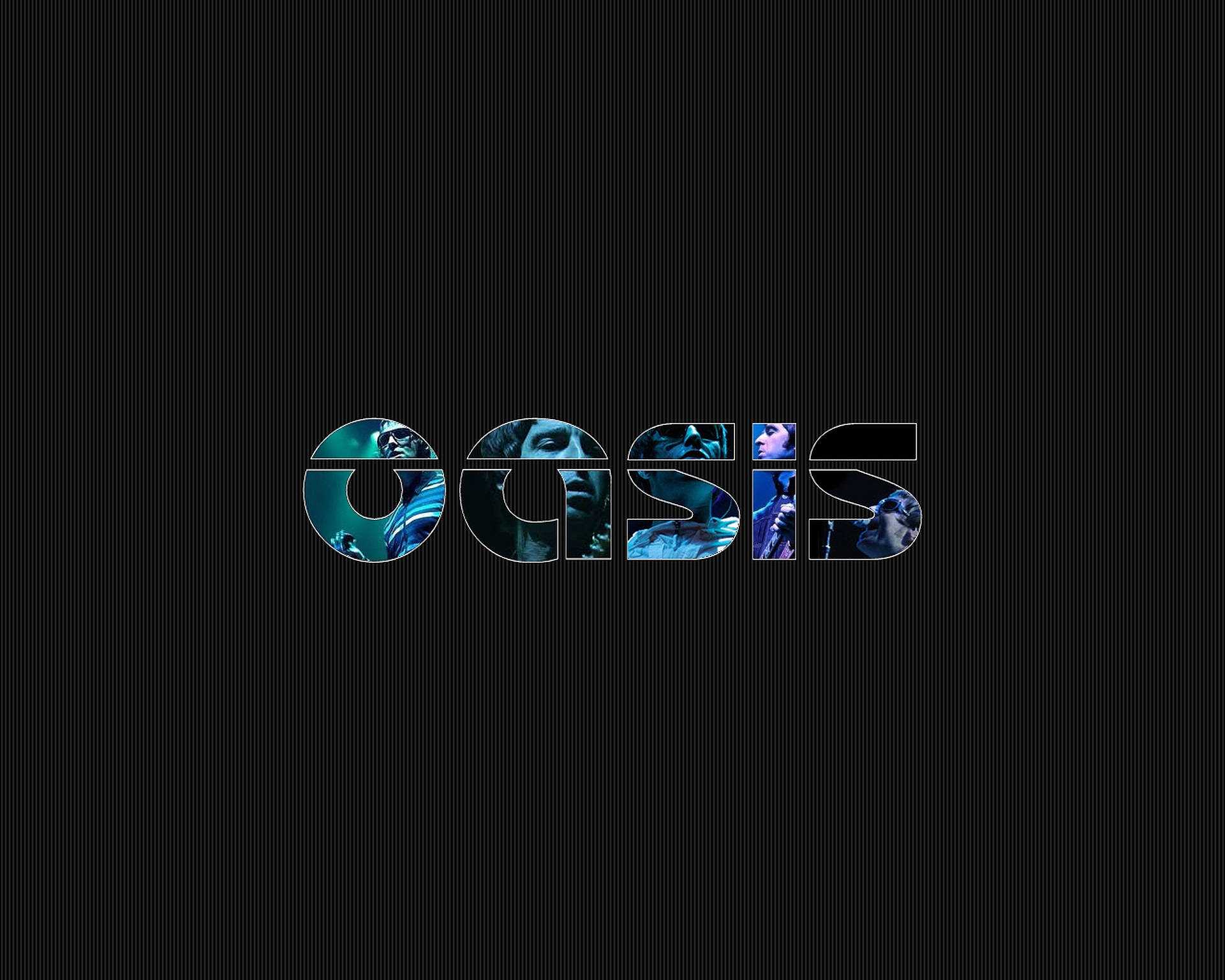 Oasis, white letters, black background, Full HD Desktop Wallpaper