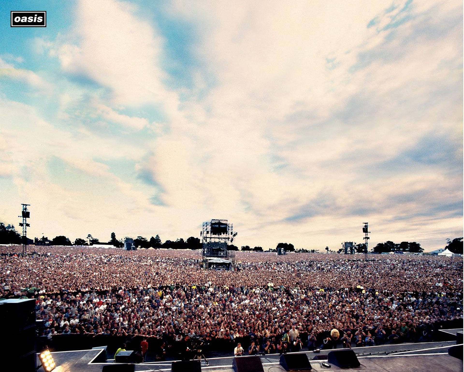 Oasis, stadium, concert stage, Full HD Desktop Wallpaper