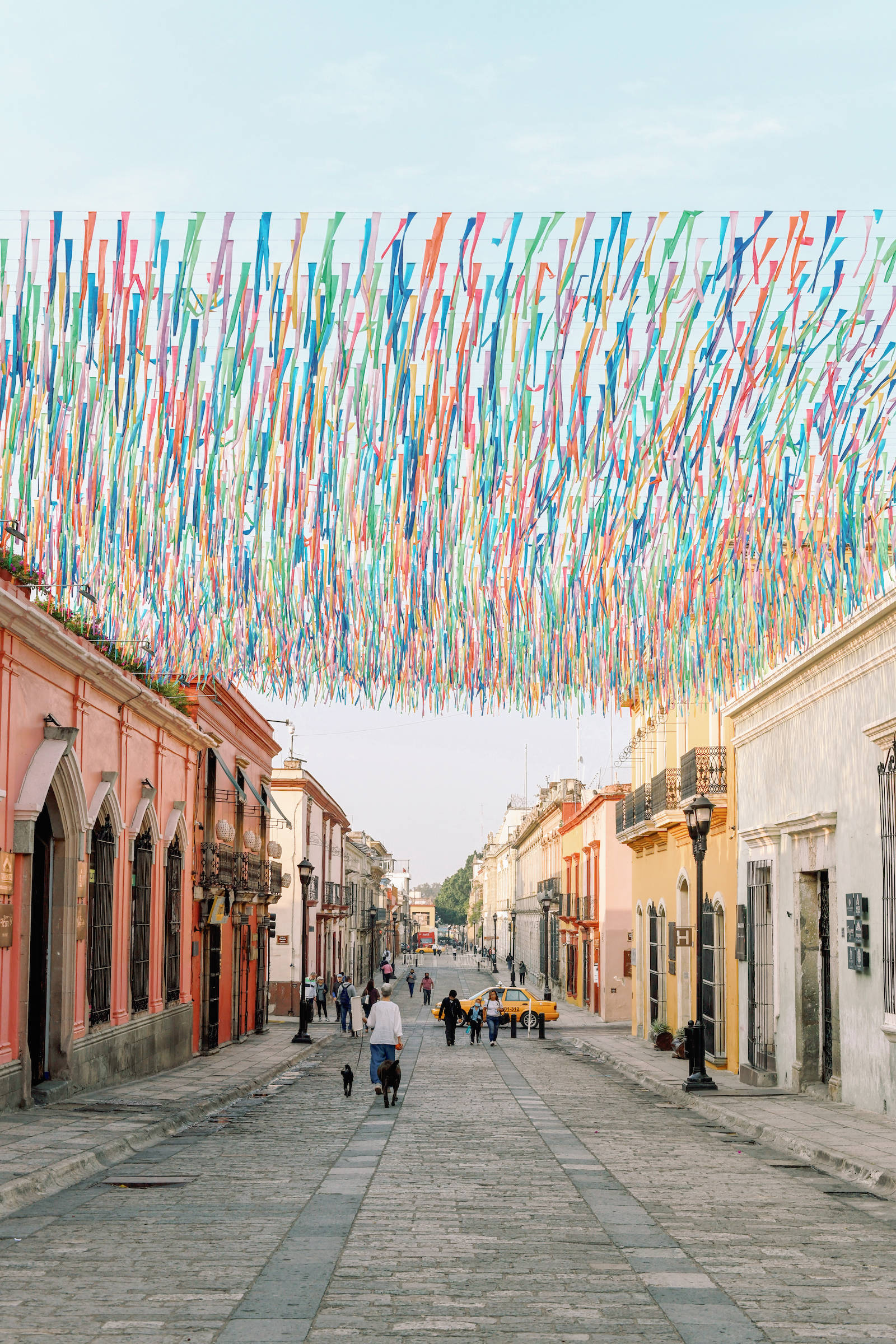Oaxaca, Festival, colorful colonial buildings, Full HD Phone Wallpaper