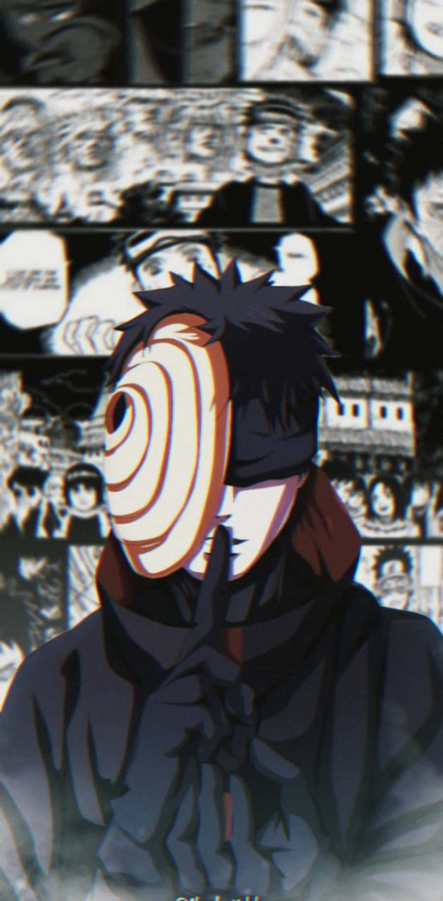 Obito Aesthetic, masked anime character, spiky hair, HD Phone Wallpaper