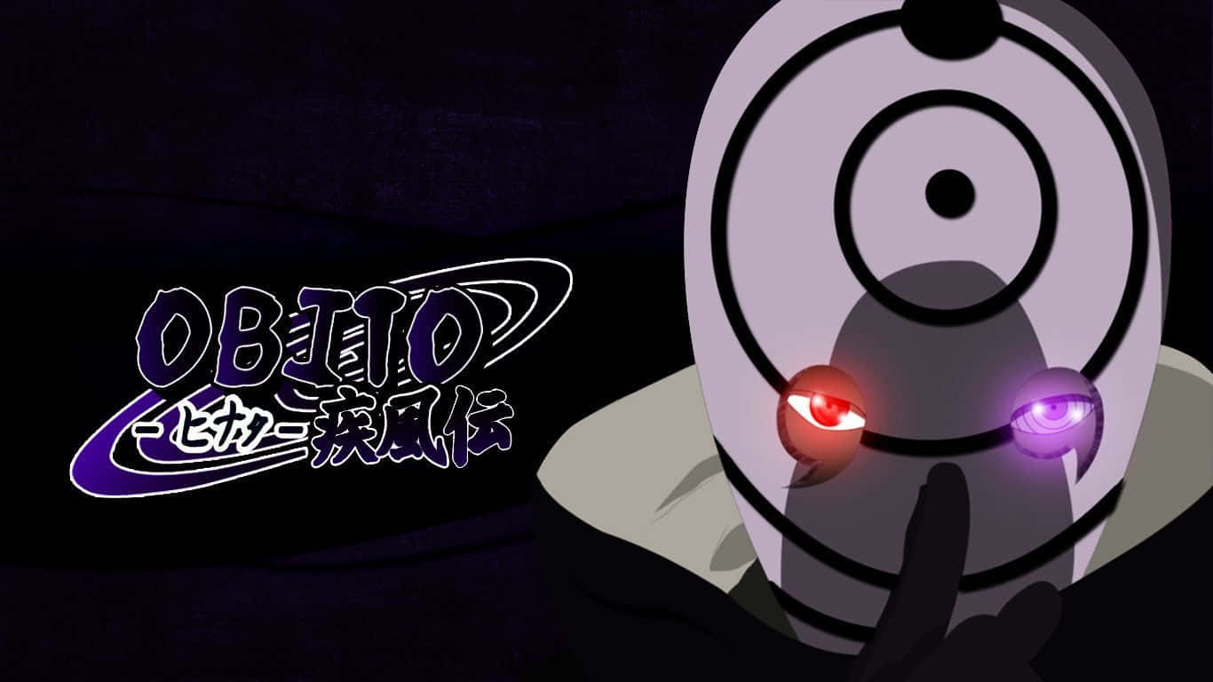 Obito, mask, glowing red and purple eyes, HD Desktop Wallpaper