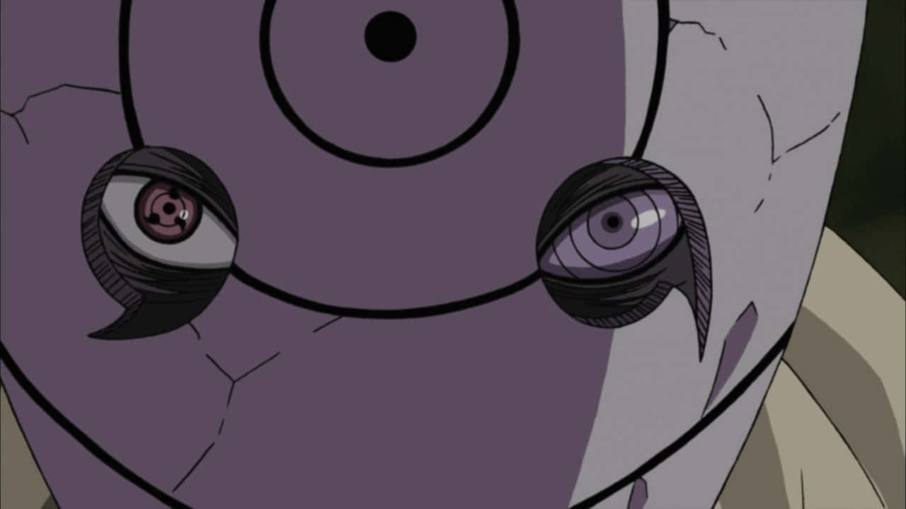 Obito Mask, purple, cracked, HD Desktop Wallpaper