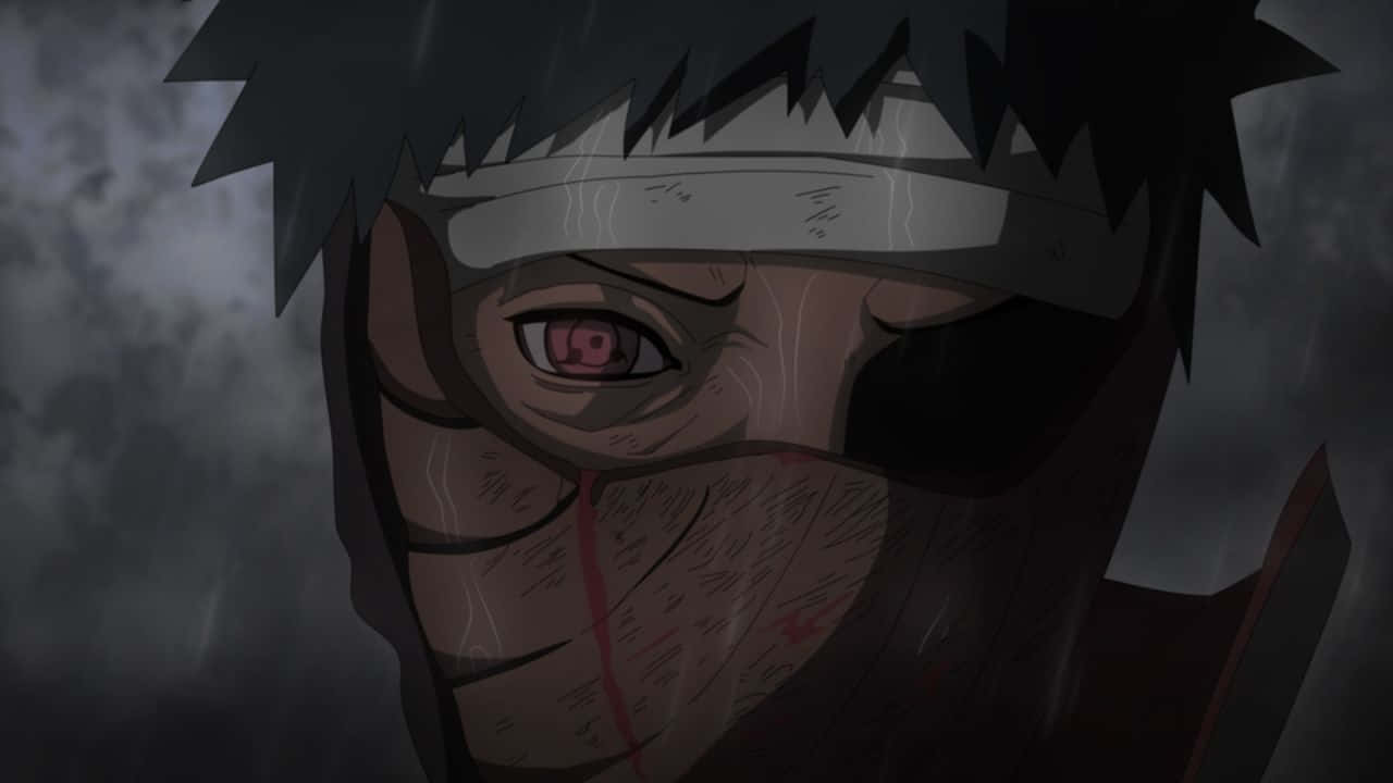 Obito Mask, red eye, headband, HD Desktop Wallpaper