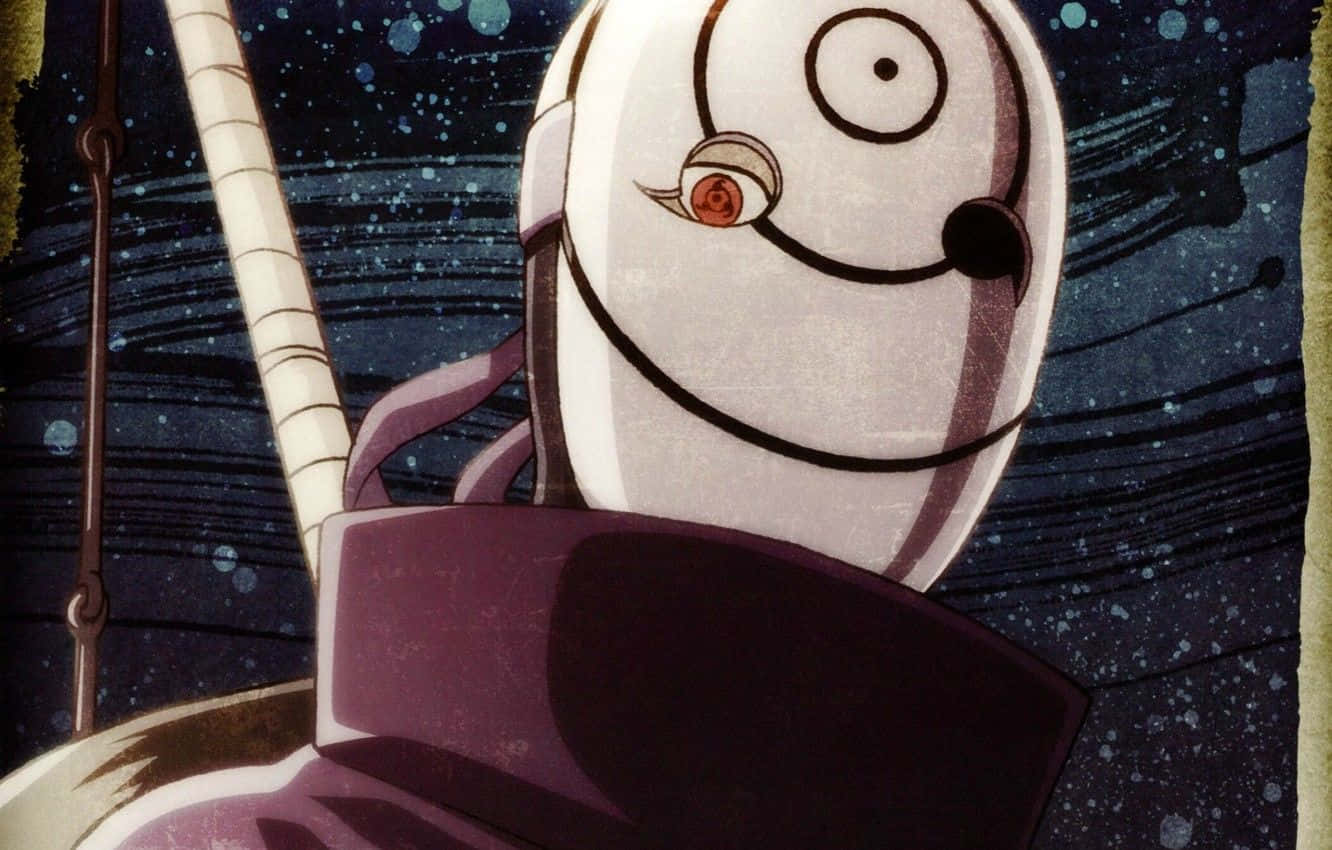 Obito Mask, red eye, spiral pattern, HD Desktop Wallpaper