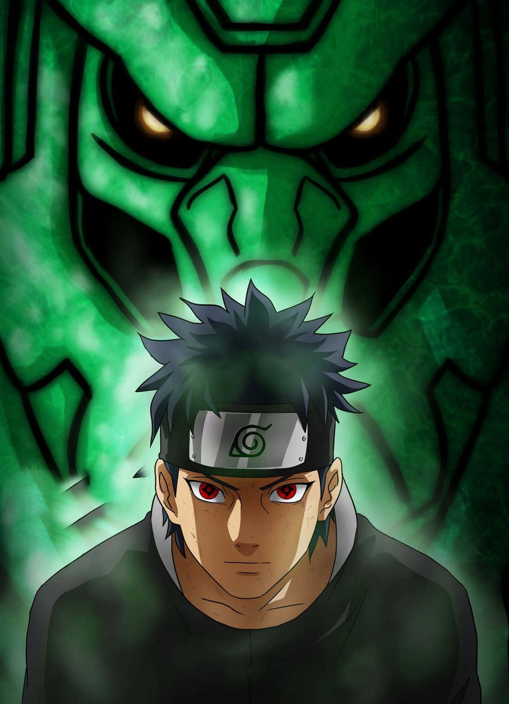 Obito Susanoo, red eyes, headband, HD Phone Wallpaper