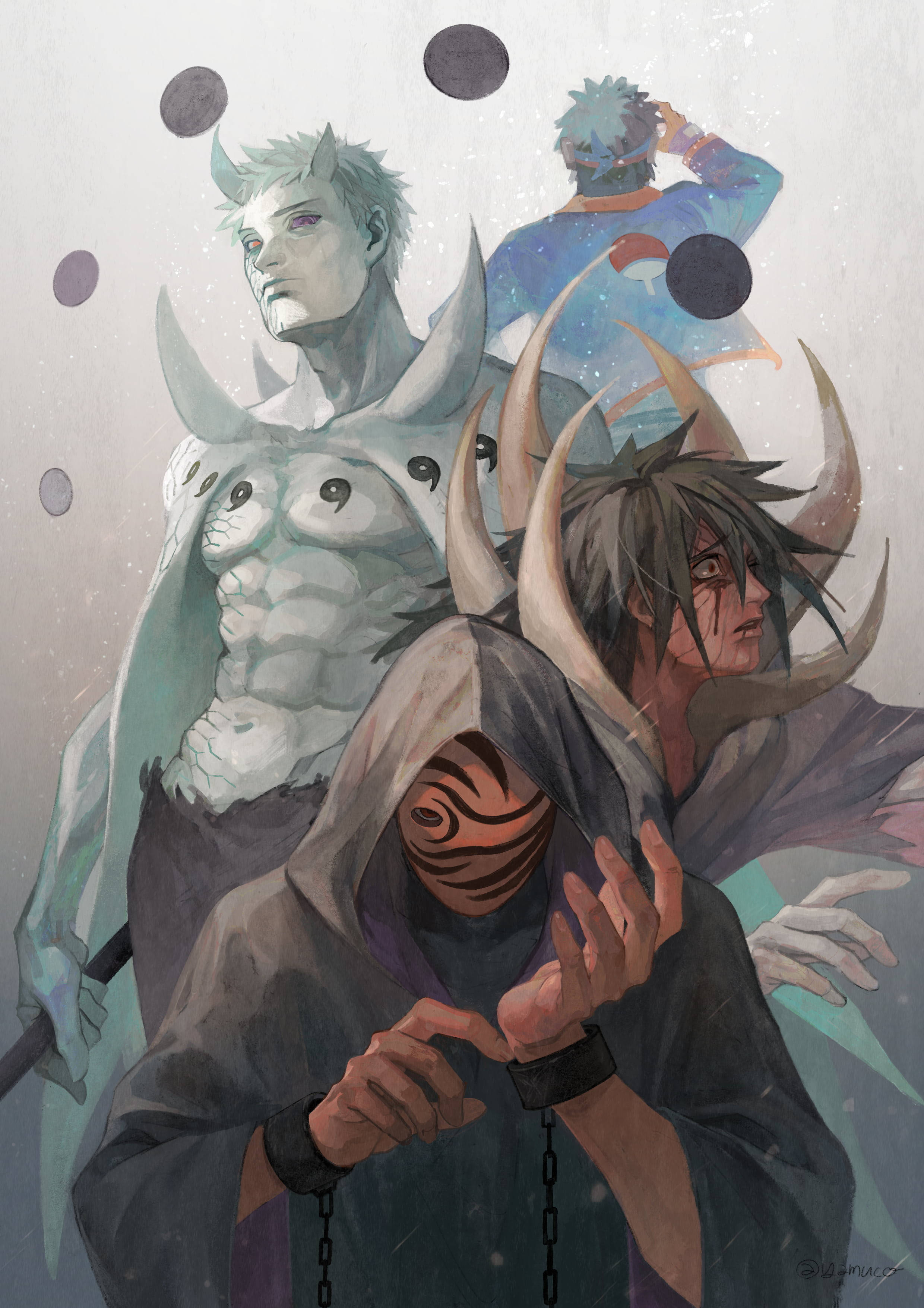 Obito Uchiha, 4K, horns, 2K Phone Wallpaper