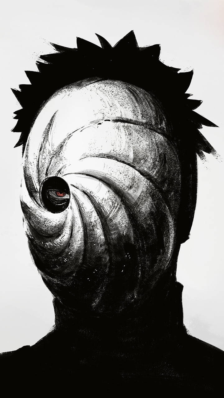 Obito Uchiha, spiky hair, swirling mask, HD Phone Wallpaper