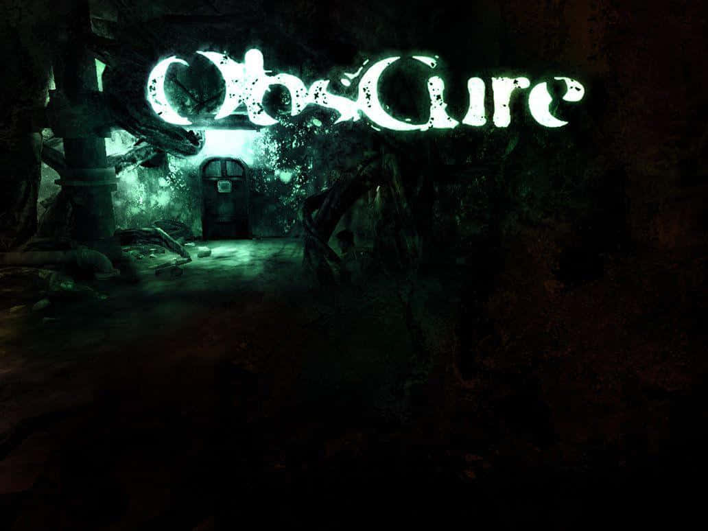 ObsCure, glowing green, dark eerie forest clearing, SD Desktop Wallpaper