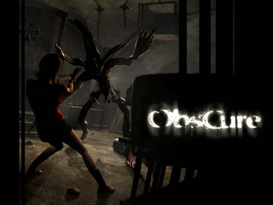Obscure, female fighter, grotesque multi-limbed monster, SD Desktop Wallpaper