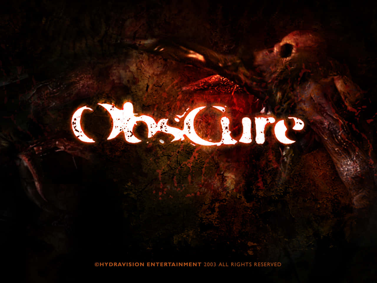 Obscure, fiery text, dark textured background, HD Desktop Wallpaper