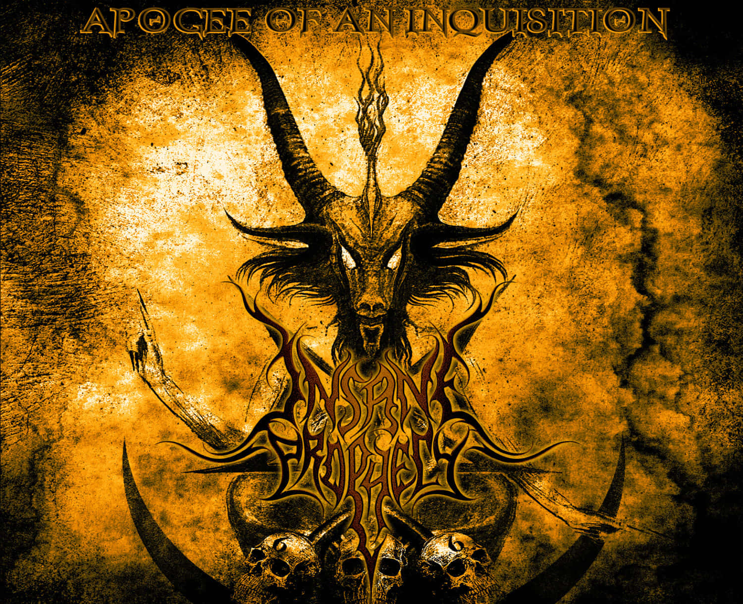 occult, horned demon, glowing eyes, HD Desktop Wallpaper