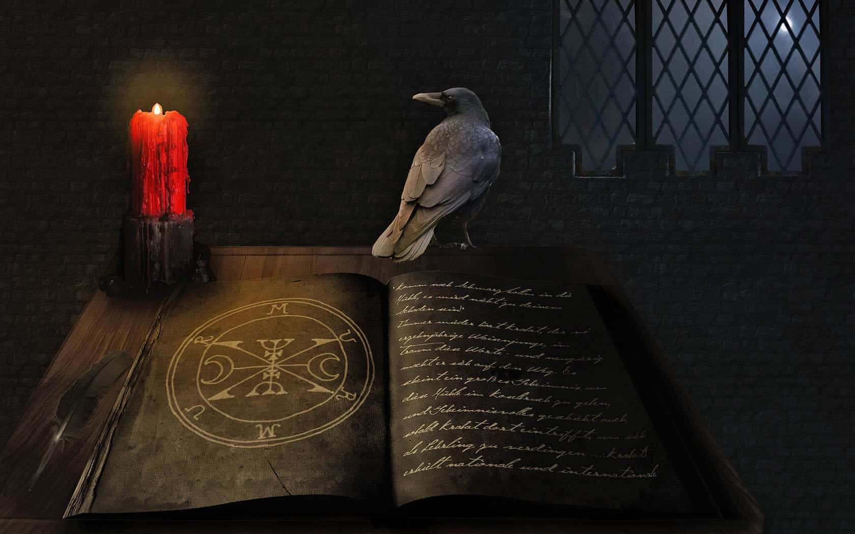 Occult, crow, griomire, HD Desktop Wallpaper