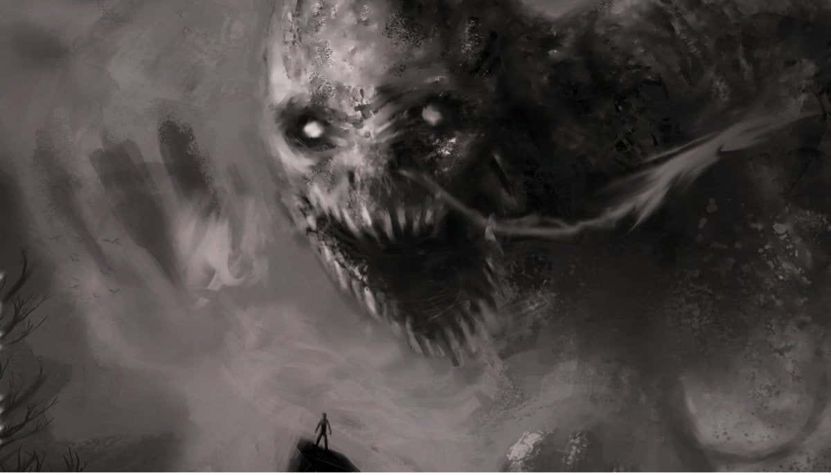macabre, cliff, monstrous, SD Desktop Wallpaper