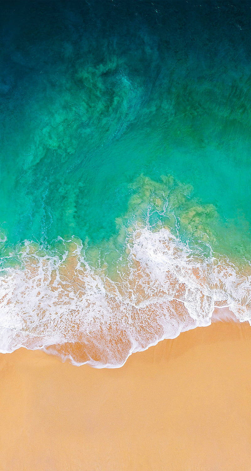 white sand beach, turquoise ocean, golden sand, HD Phone Wallpaper