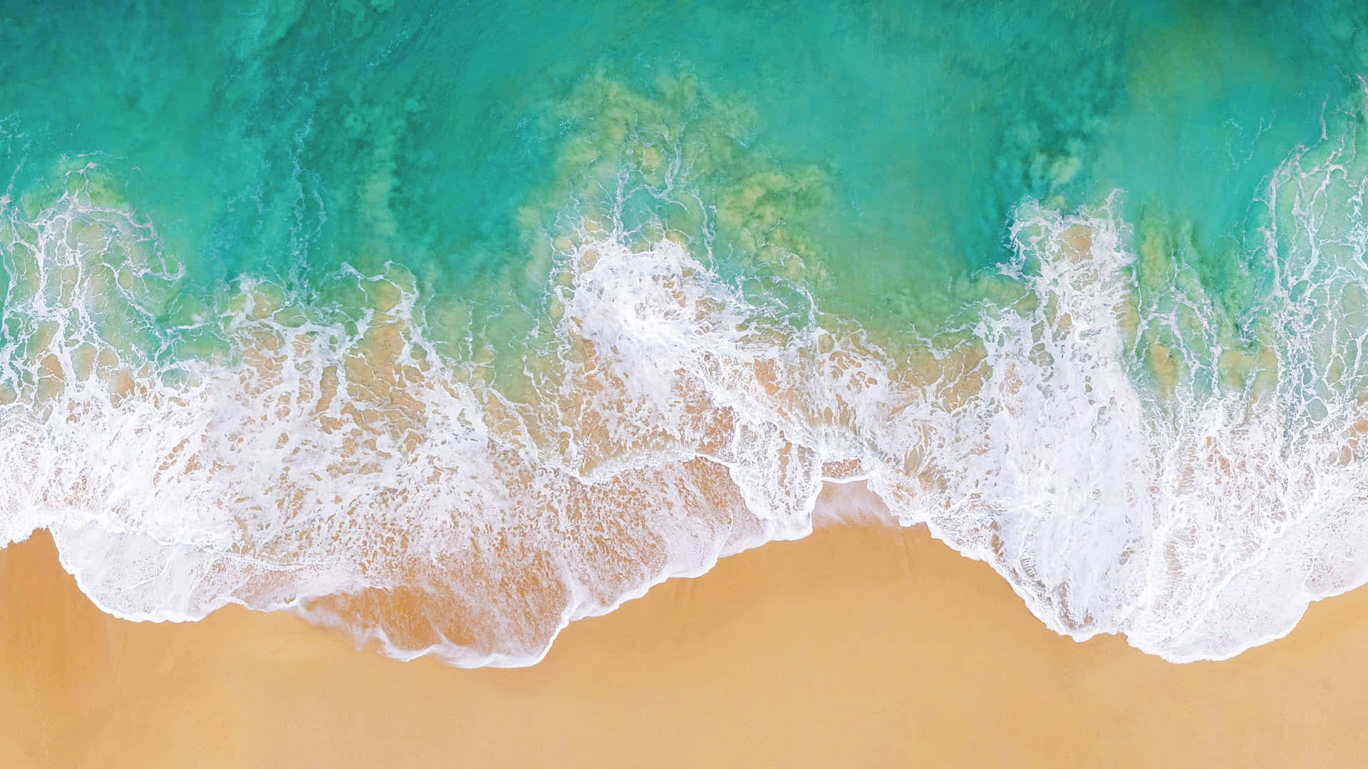 Ocean Beach, turquoise ocean, golden sand, Full HD Desktop Wallpaper