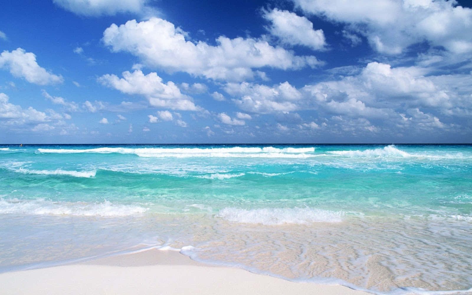 Ocean Beach, blue water, white sand beach, HD Desktop Wallpaper