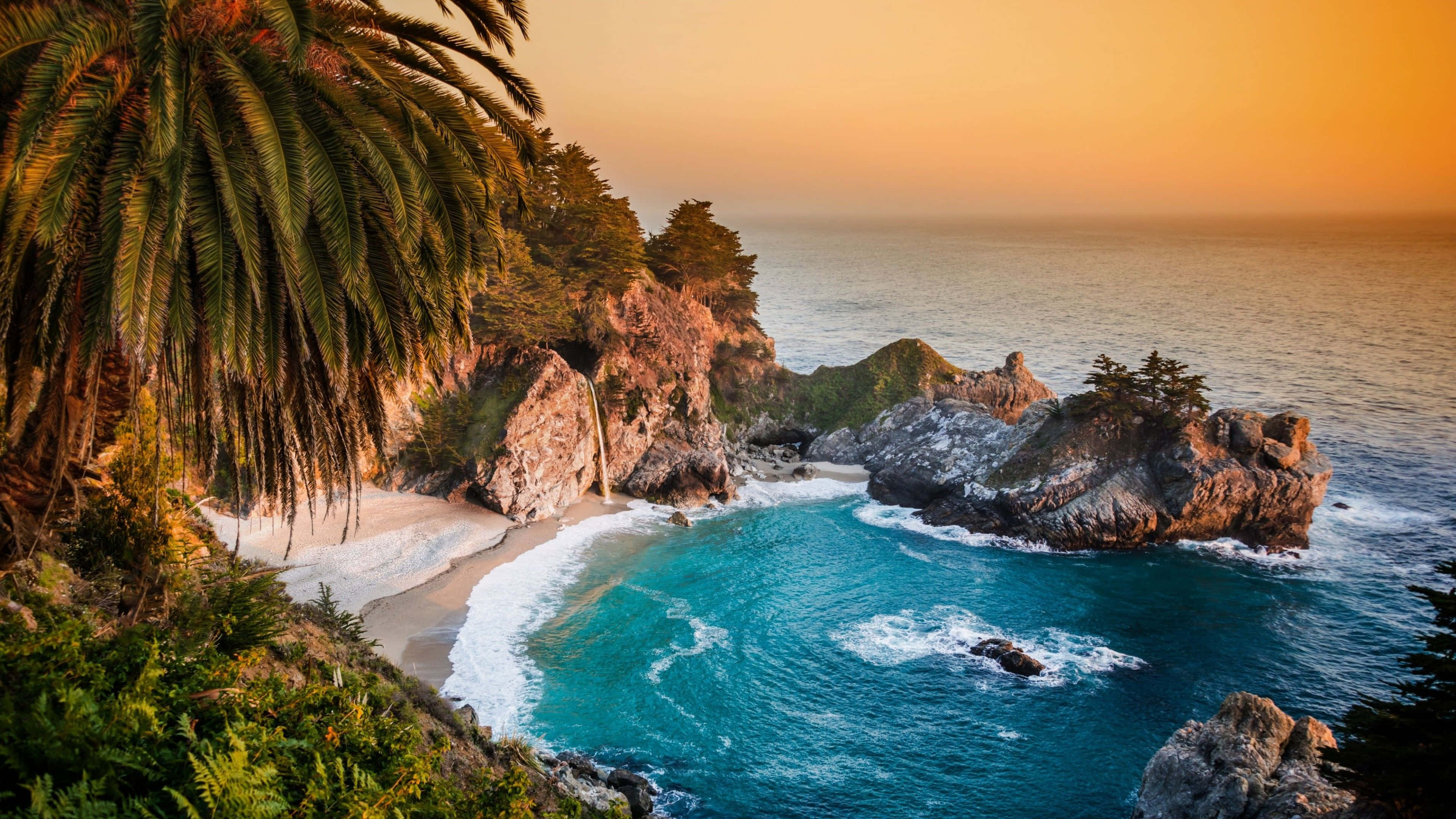 Ocean 4K iPad, tropical rocky island, turquoise waters, 4K Desktop Wallpaper