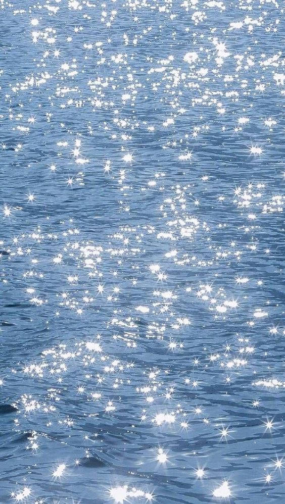 Sunlight, rippling blue water, sparkling starburst reflections, SD Phone Wallpaper