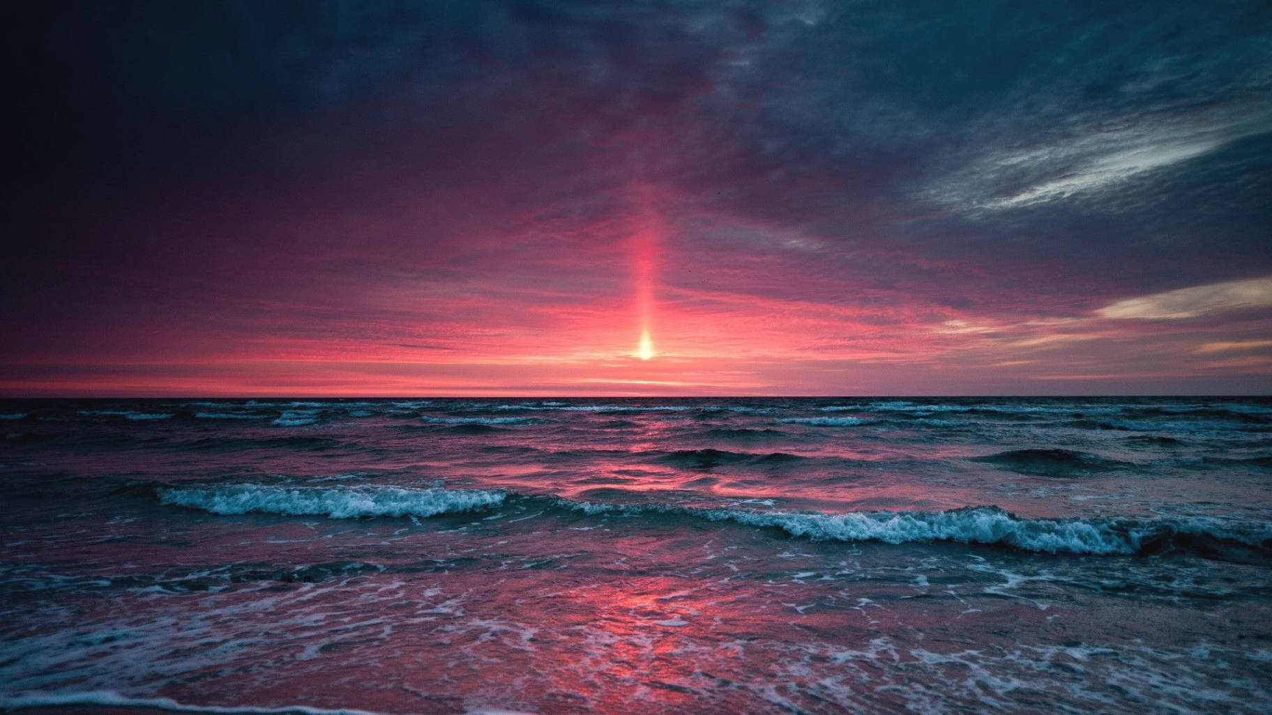 tumblr, sunset, ocean, HD Desktop Wallpaper