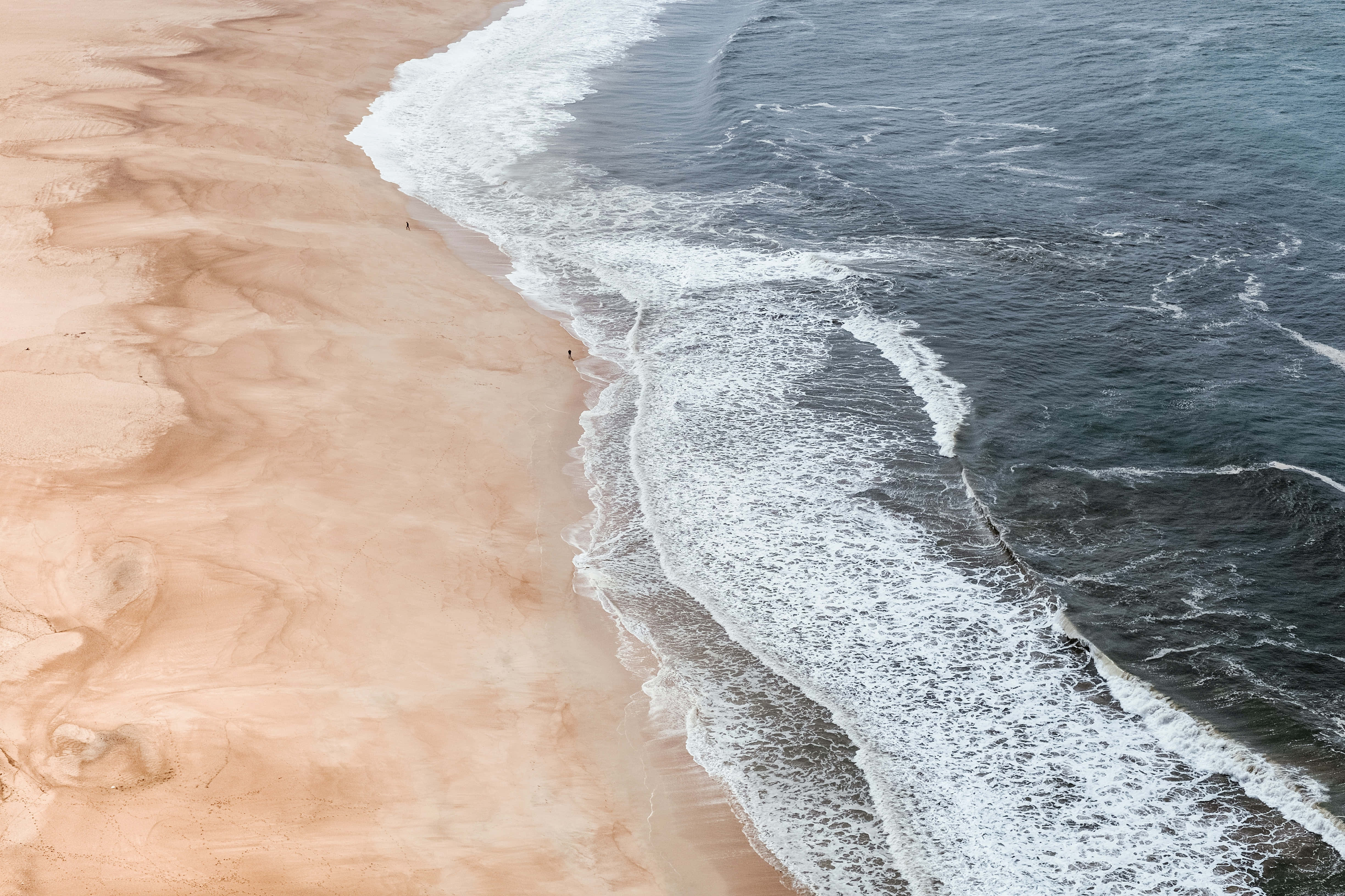 seawater, coast, ocean waves, 4K Desktop Wallpaper