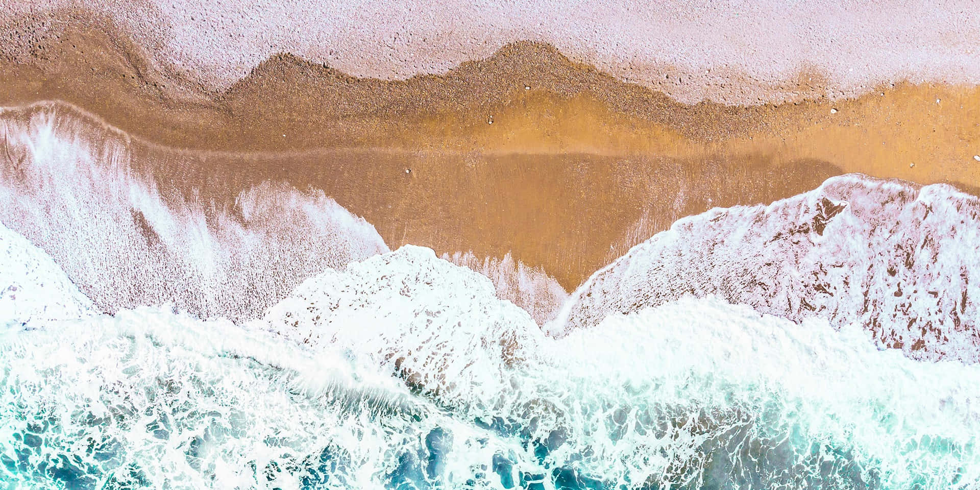 Ocean Tides, twilight, turquoise waves, Full HD Desktop Wallpaper