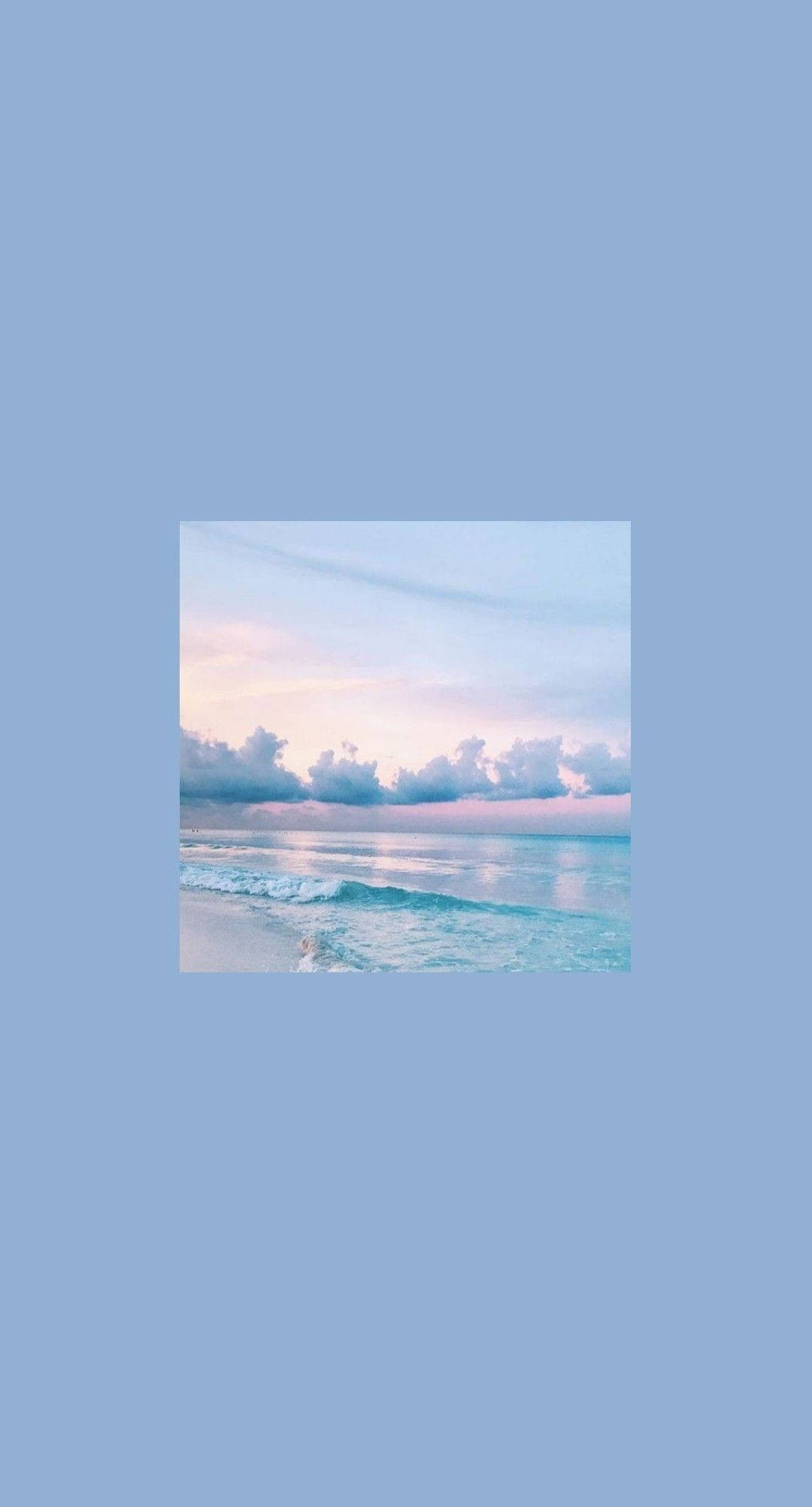 pastel vintage image, ocean, twilight, Full HD Phone Wallpaper