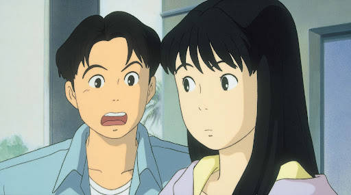 Ocean Waves, anime characters, shocked expressions, SD Desktop Wallpaper