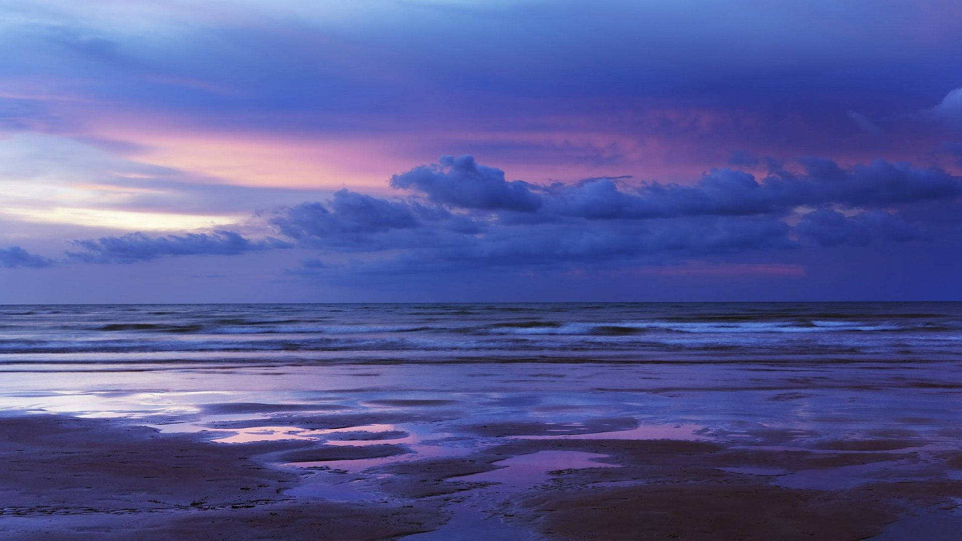 blue aesthetic, cloud, ocean, Full HD Desktop Wallpaper