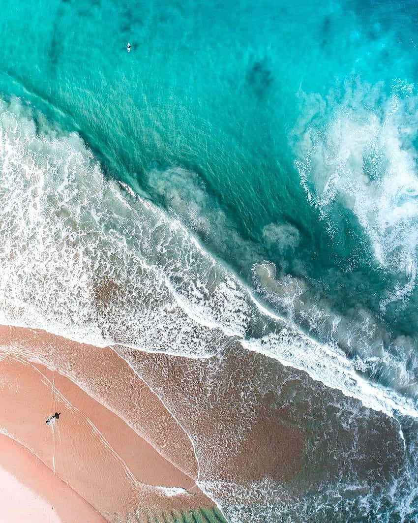 ocean, horizon, sunset, SD Phone Wallpaper