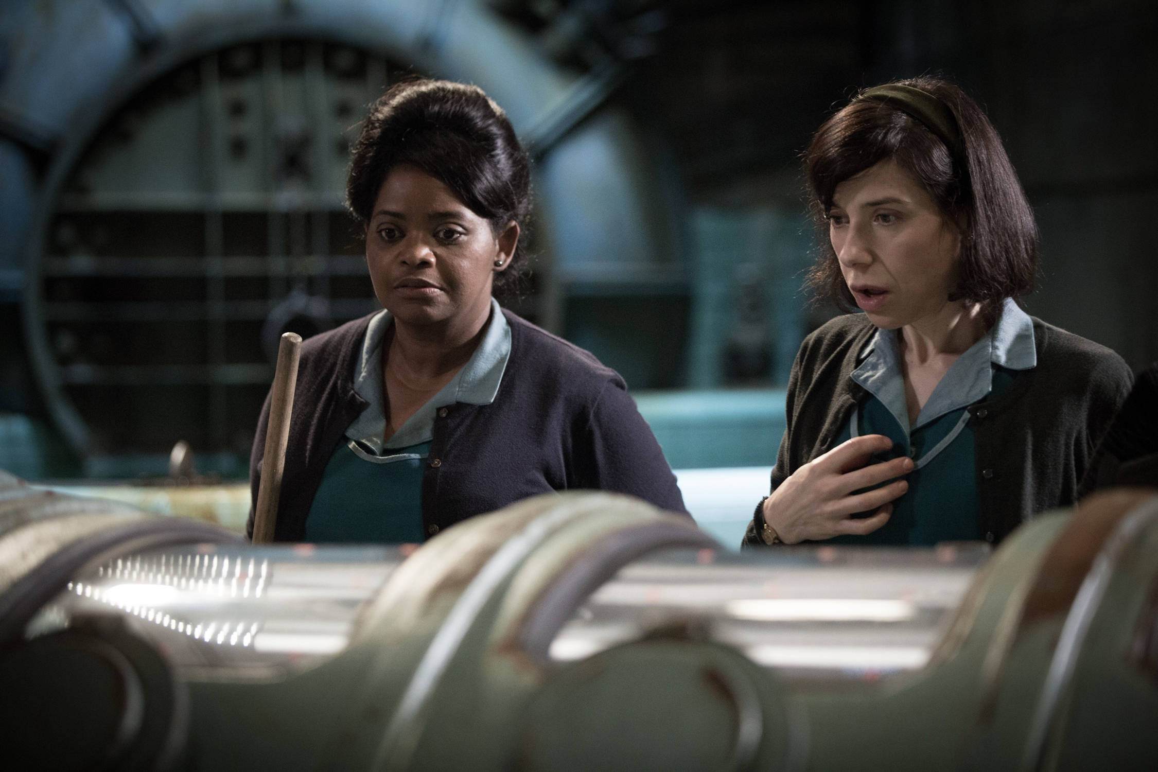 Octavia Spencer, character Zelda, factory uniforms, Full HD Desktop Wallpaper