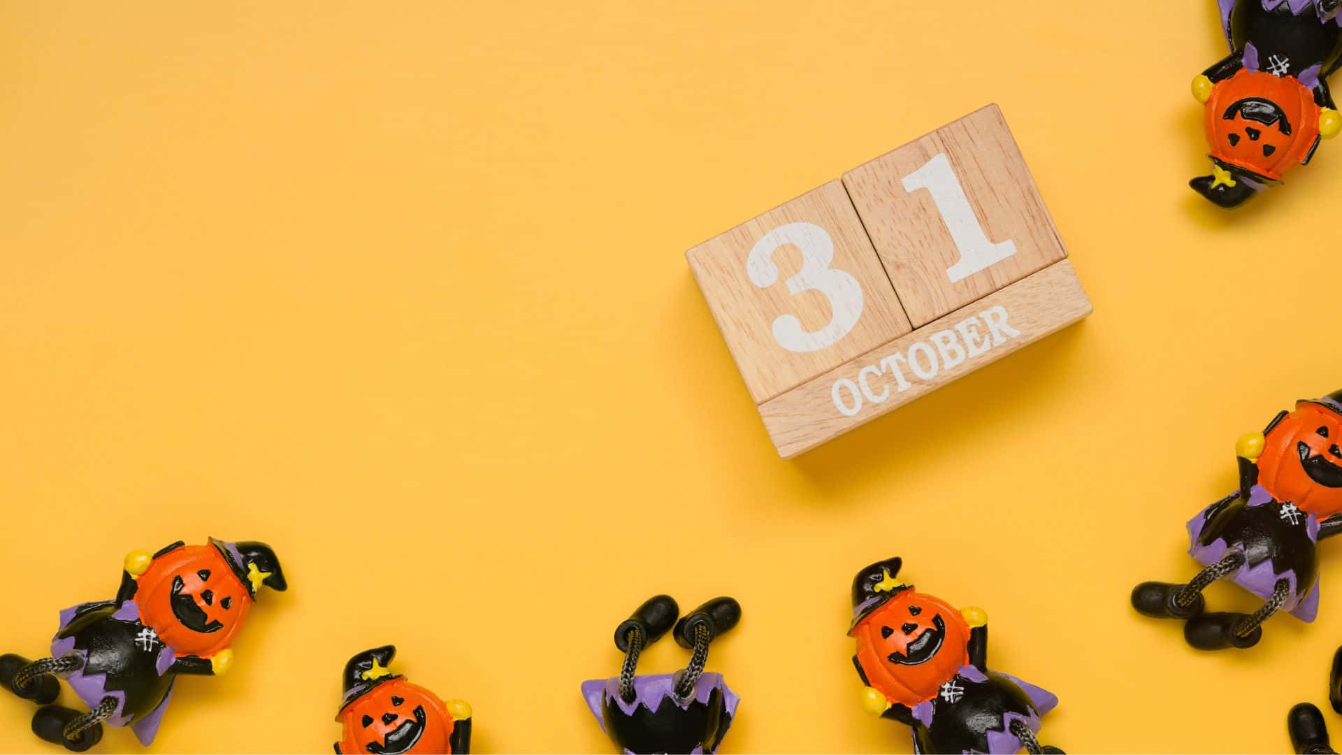 October 31st, 1920, jack-o'-lantern figurines, Full HD Desktop Wallpaper