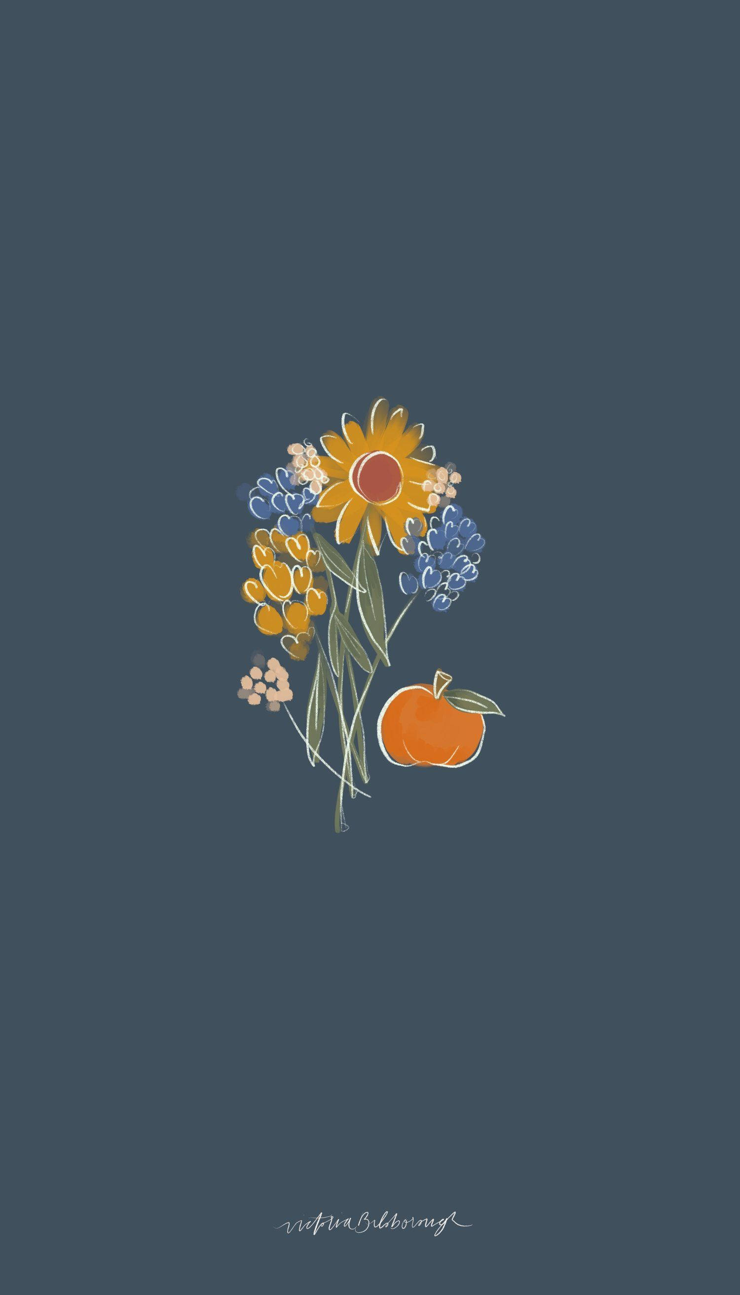 October, autumn flowers, sunflowers, 2K Phone Wallpaper