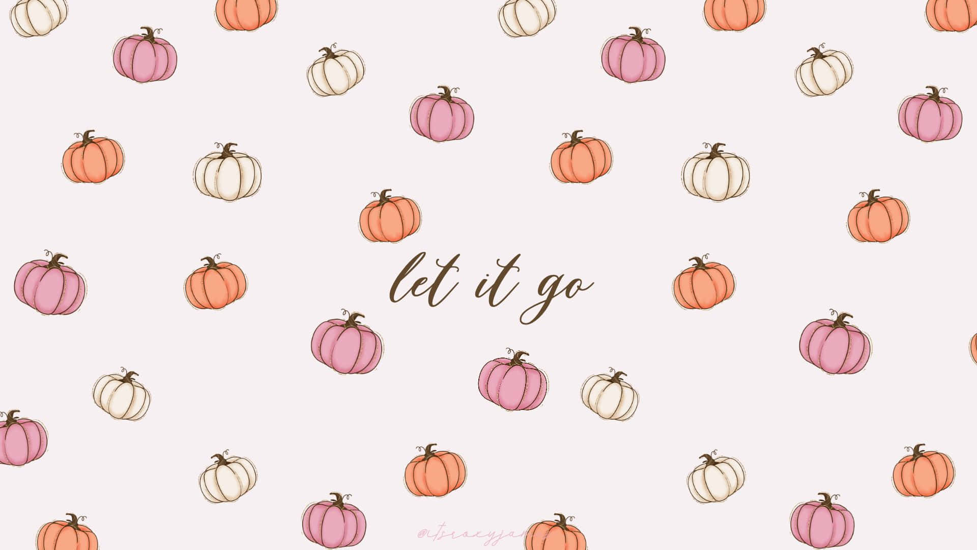 pastel pumpkins, pink orange, cream, Full HD Desktop Wallpaper