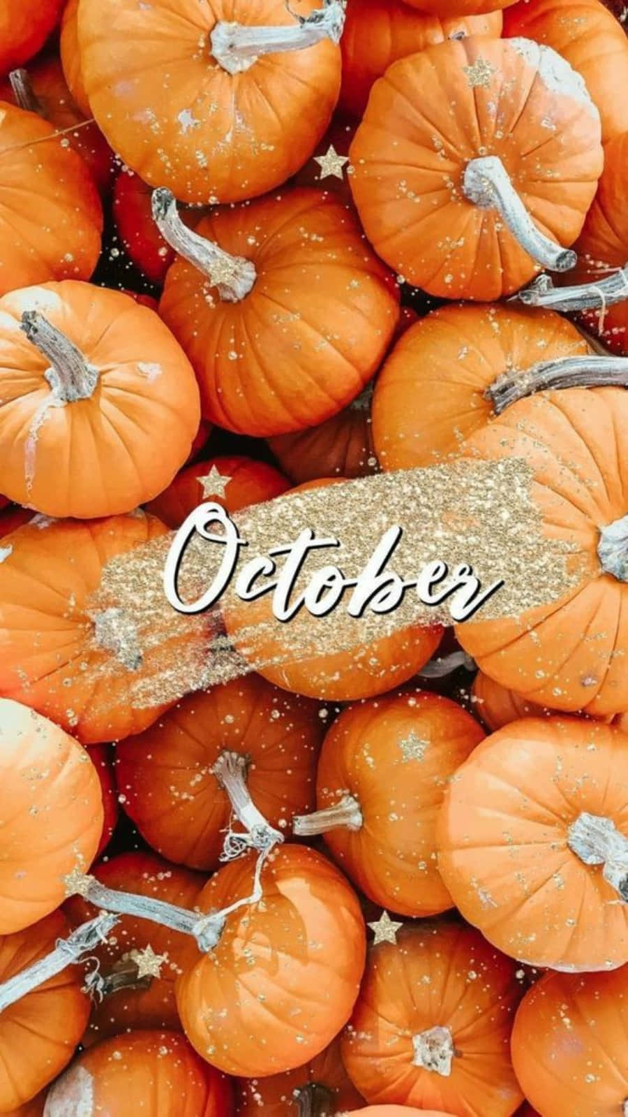 October, iPhone, orange pumpkins, HD Phone Wallpaper