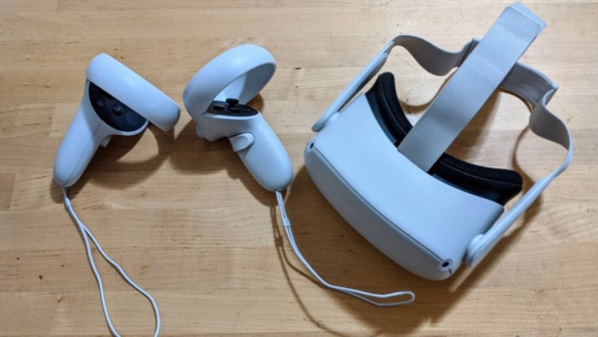 Sky Blue Oculus Quest 2, Oculus Quest 2, light gray VR headset, Full HD Desktop Wallpaper
