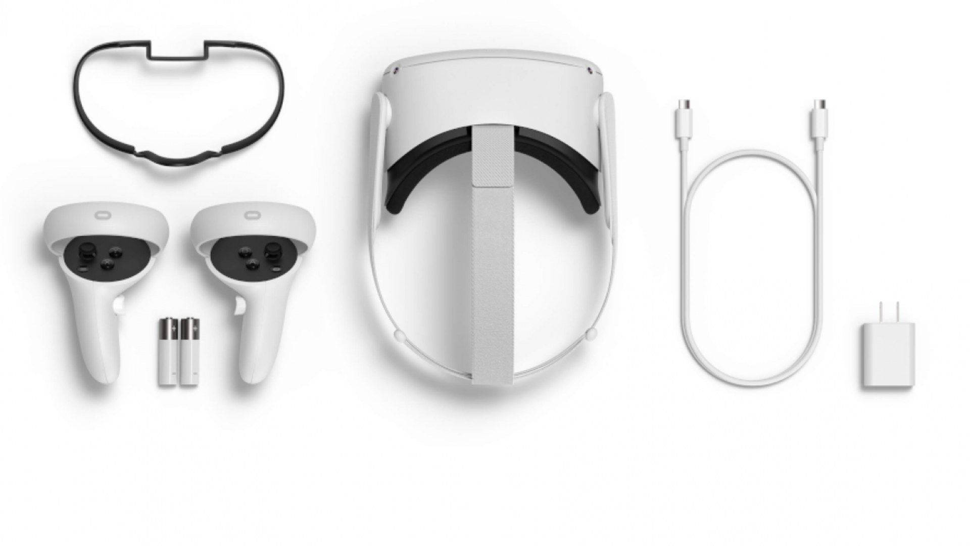 Oculus Quest 2, white, VR headset, Full HD Desktop Wallpaper